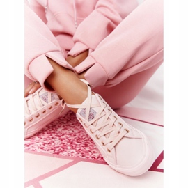 Big Star Ženske tenisice od eko-kože Cross Jeans HH2R4004C Pink ružičasta 5