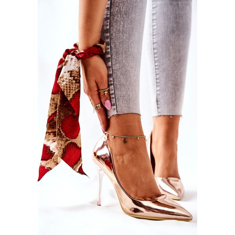 PG2 Elegantne zrcalne štikle Rose Gold Adrinnah zlatni 2