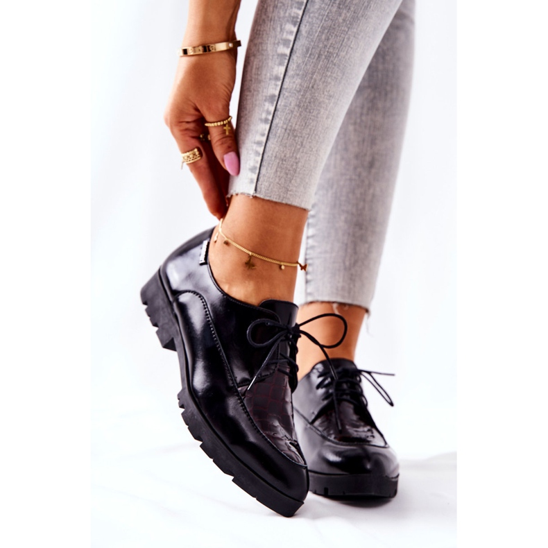 Kožne cipele Monnari M73 / 1 Crna crno raznobojna 1