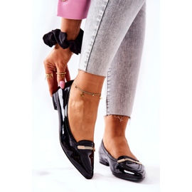 Monnari balerinke od lakirane kože 0160-020 crne crno 1