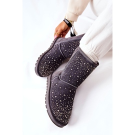 Topli Mukluki s mlaznicama Grey Mariella srebro 1