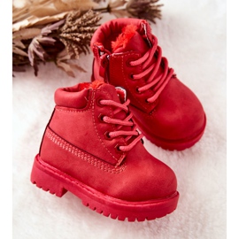 FR1 Dječje Warm Trappers čizme Red Dexter crvena 2