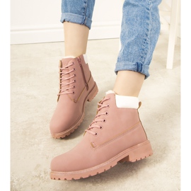 Ružičaste Gigliola izolirane ženske planinarske čizme ružičasta 1