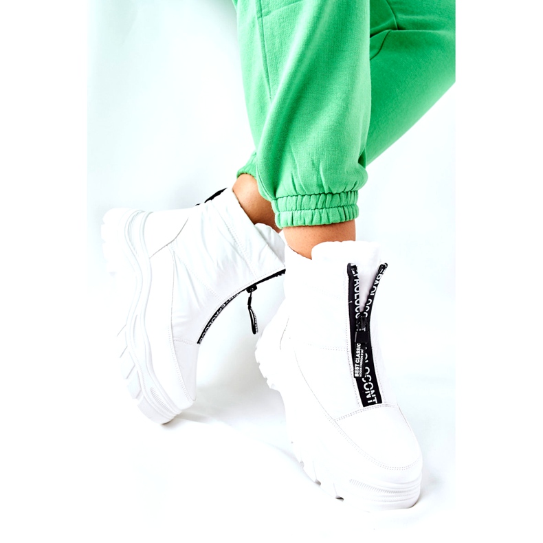 Vinceza Ženske traperske čizme White Echowen bijela crna 2