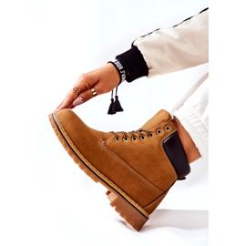 PH1 Žene Trappers Warm Dark Beige Crush bež žuta boja 2