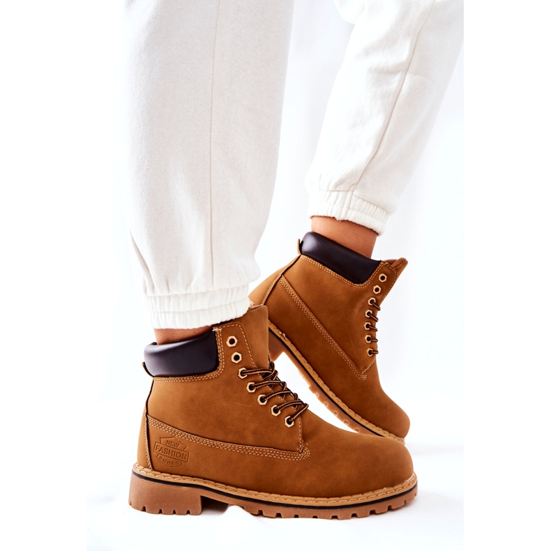 PH1 Žene Trappers Warm Dark Beige Crush bež žuta boja 3