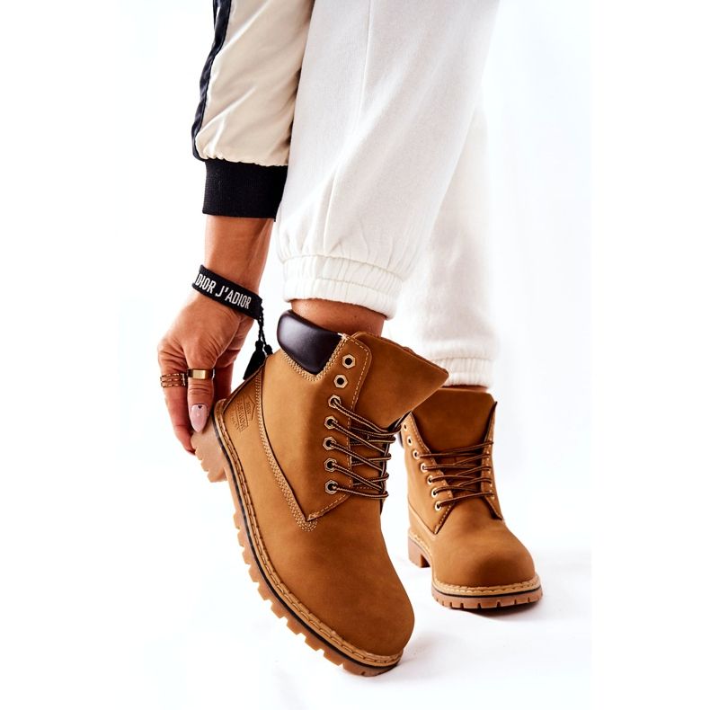 PH1 Žene Trappers Warm Dark Beige Crush bež žuta boja 4