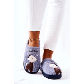 WJ1 Tople papuče za sobove Blue Jilly smeđa plava 1