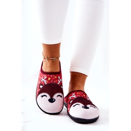 WJ1 Tople papuče za sobove Red Taffy crvena višebojan 1