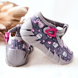 BEFADO S.A. Cipele Papuče Befado Kotki 110P326 Grey siva 1