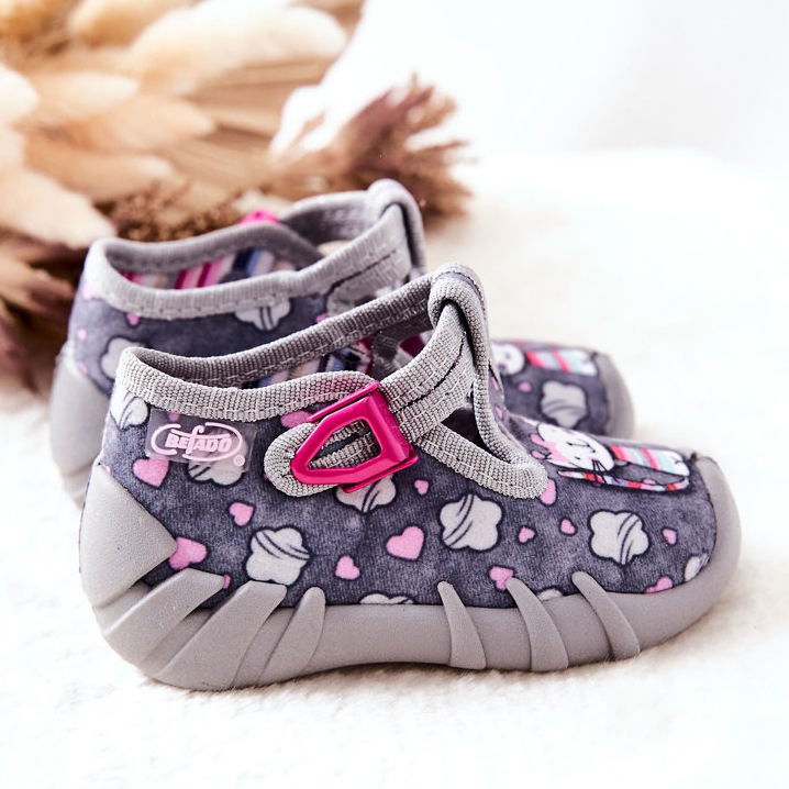 BEFADO S.A. Cipele Papuče Befado Kotki 110P326 Grey siva 2