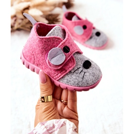 BEFADO S.A. Papuče Befado Myszka 526P104 Pink-Siva ružičasta 2