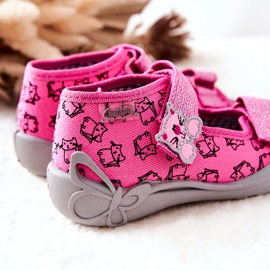 BEFADO S.A. Sandale Papuče Befado Velcro Cats 242P103 Pink ružičasta 2