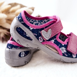 BEFADO S.A. Befado sandale s čičak trakom 065X151 Mornarsko plavo-ružičasta tamnoplava 1