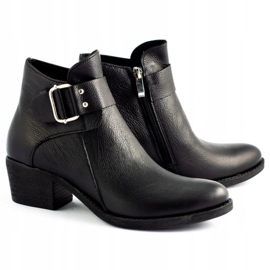 Olivier Crne kožne čizme za lice crna 2