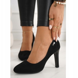 PJ1 Klasične pumpe na baru Suede Black Eliana crna 2