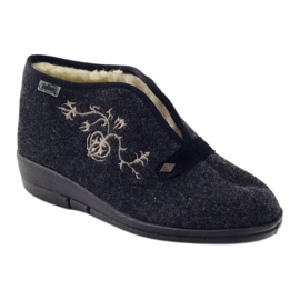 Dr.ORTO Befado ženske papuče s ovčjim krznom 031d028 sive siva 2