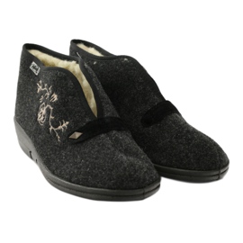 Dr.ORTO Befado ženske papuče s ovčjim krznom 031d028 sive siva 5