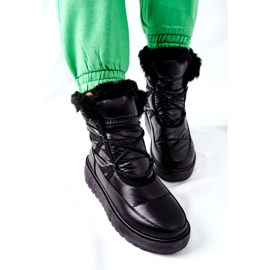 S.Barski Crne Gordianske ženske crne tople čizme za snijeg crna 3