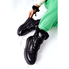 S.Barski Crne Gordianske ženske crne tople čizme za snijeg crna 4