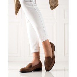 M.Daszyński Elegantne mokasine od antilopa smeđa 2