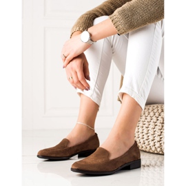 M.Daszyński Elegantne mokasine od antilopa smeđa 1