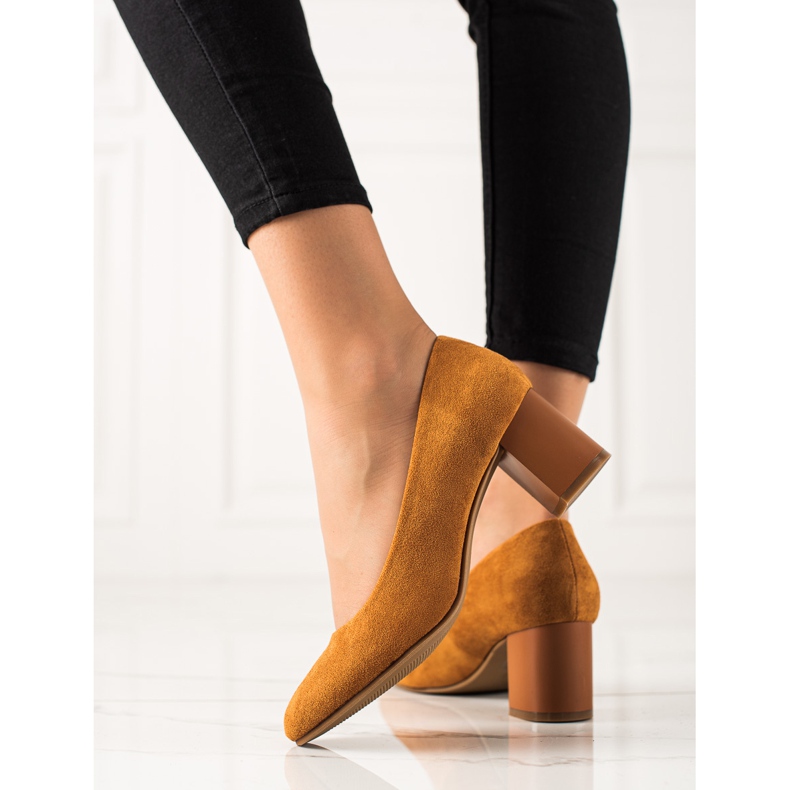 M.Daszyński Camel pumpe smeđa žuta boja 2