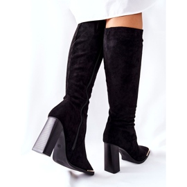 PS1 Ženske tople čizme Gold Toe Black Puentos crna 5