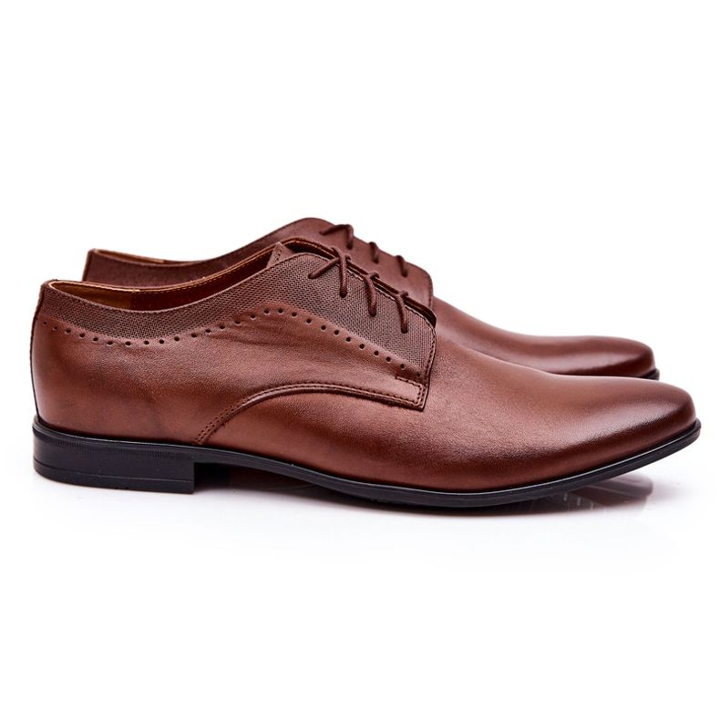 Bednarek Polish Shoes Elegantne kožne cipele Bednarek 724 Brown smeđa 1