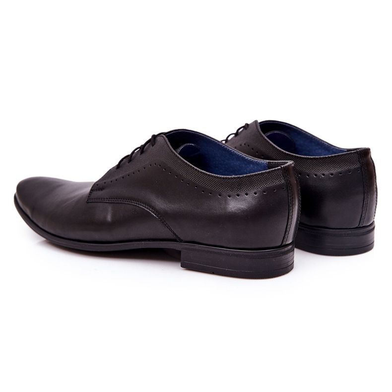 Bednarek Polish Shoes Elegantne kožne cipele Bednarek 724 crne crna 2