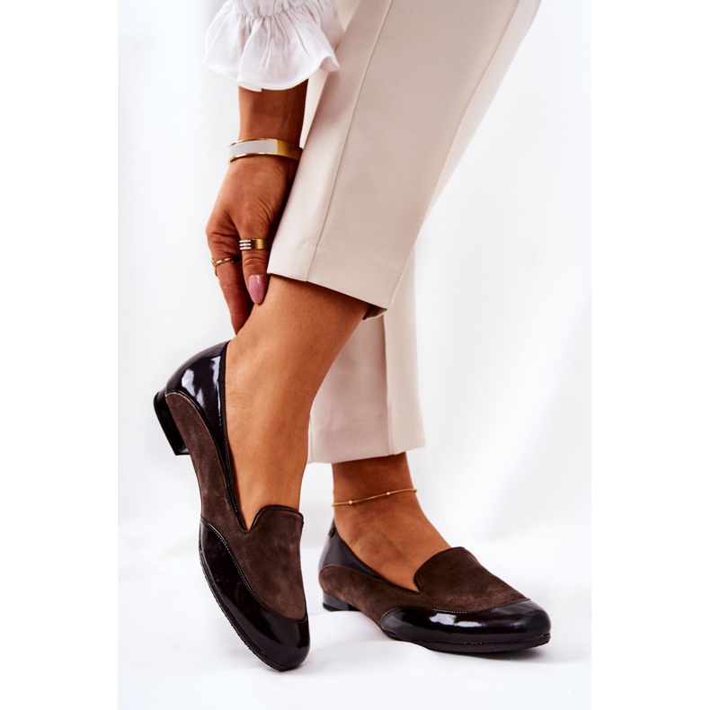 BM Kožne balerinke Monnari 0920-017 smeđe smeđa 2