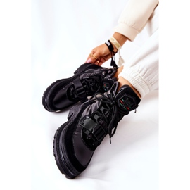 PS1 Ženske čizme za snijeg na patent zatvarač crne Marcia crno 1