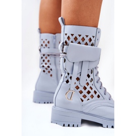 PS1 Ažurne čizme s bubrezima Blue Rock Star plava 1