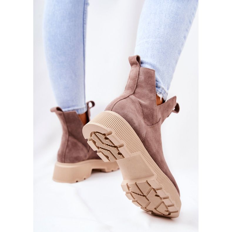 Lewski Shoes Suede Workery Lewski 3104 / P Cappucino čizme bež 1