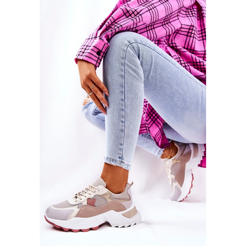 WS1 Sportske cipele na bež platformi Alessia 2