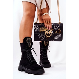 PL4 Crne antilop čizme s Elaina ukrasima crno 2