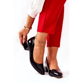 Lewski Shoes Lakirane kožne pumpe Lewski 3118 crne crna 2