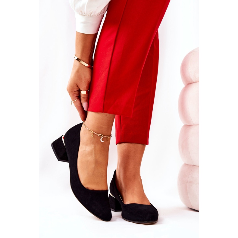 Lewski Shoes Suede pumpe Lewski 3118 crne crna 1