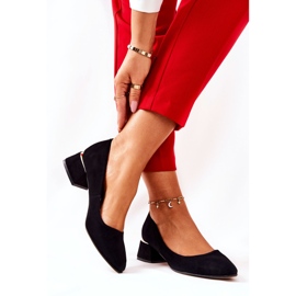 Lewski Shoes Suede pumpe Lewski 3118 crne crna 2