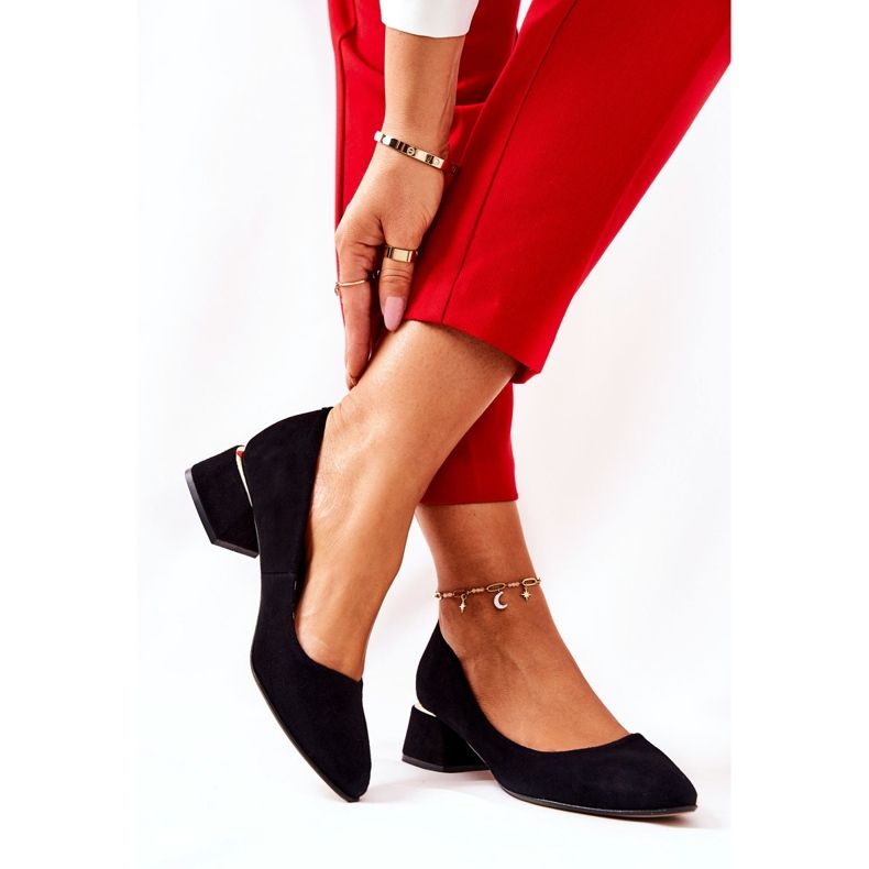 Lewski Shoes Suede pumpe Lewski 3118 crne crna 2