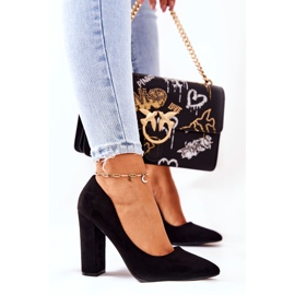 WS1 Suede pumpe na crnom Valoris baru crna 2