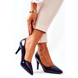 WS1 Klasične lakirane cipele na štikle tamnoplave Elinne mornarsko plava 1