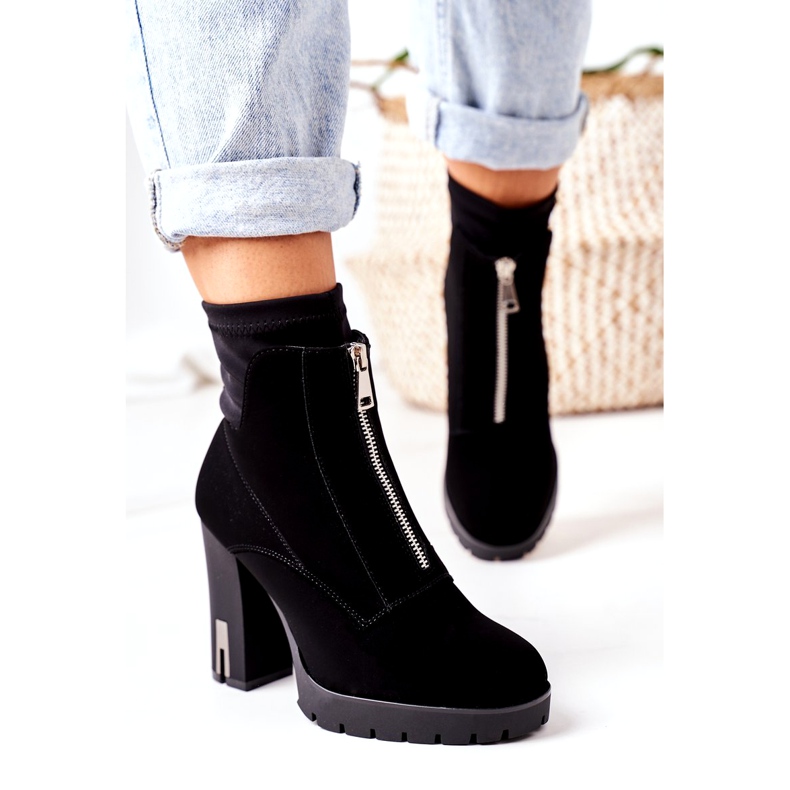 PS1 Crne tople čizme na peti Wonder Woman crna 2