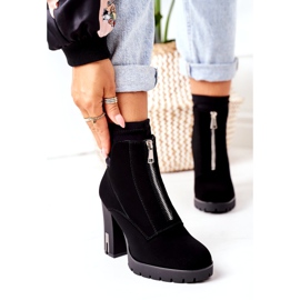 PS1 Crne tople čizme na peti Wonder Woman crna 3