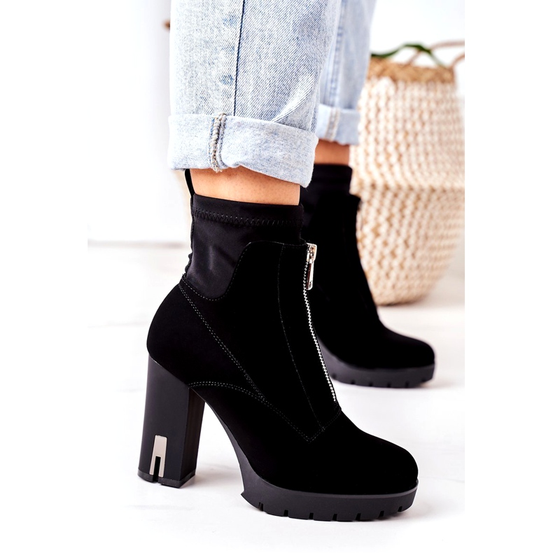 PS1 Crne tople čizme na peti Wonder Woman crna 4