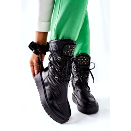 S.Barski Ženske crne tople čizme za snijeg Chardonnay crna 6