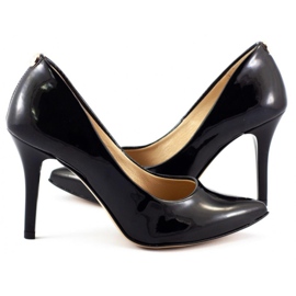 Saway Ženski lak s visokim potpeticama 2333 u crnoj boji 4