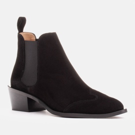 Marco Shoes Gležnjače od prirodnog antilopa crno 1