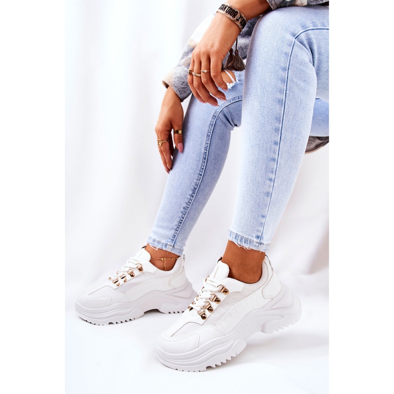 PM1 Sportske cipele na bijeloj Flynn platformi bijela 1