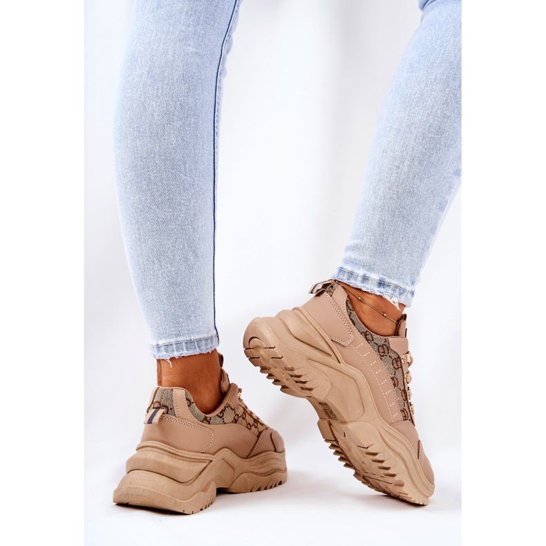 PM1 Sportske cipele na bež Flynn platformi 1